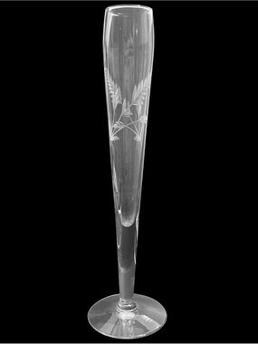 Vintage 1980s Princess House #410 Heritage Crystal Bud Vase Etched